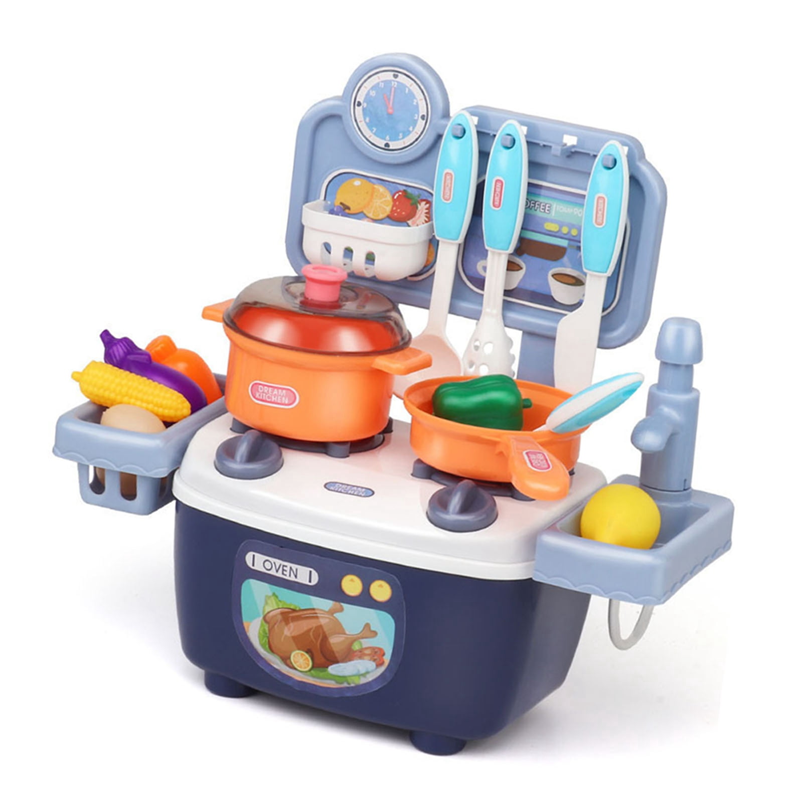 Children Cookware Toy Set,Children Kitchen Toys Plastic Cooking Toys Play Kitchen Toys Exquisite Design