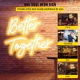thumbnail image 2 of VEVOR Better Together Neon Sign Warm White 2-Piece Set 13 x 7 inch and 18 x 8 inch with Remote Control and Dimmer, 2 of 9