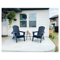 thumbnail image 7 of HDPE Folding Adirondack Chair with Cup Holder,Weather-Resistant, Low Maintenance,Supports up to 400lbs,Navy Blue, 7 of 7