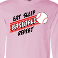 thumbnail image 4 of Inktastic Eat, Sleep, Baseball, Repeat Long Sleeve T-Shirt, 4 of 5