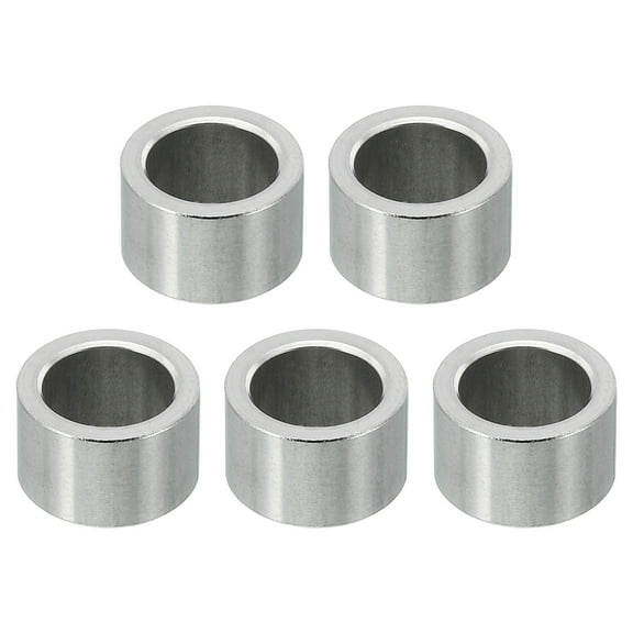 M10 Stainless Steel Spacers, 5 Pcs Metal Spacer Stainless Steel 10.2mm ID x 14mm OD x 8mm L for 3/8" M10