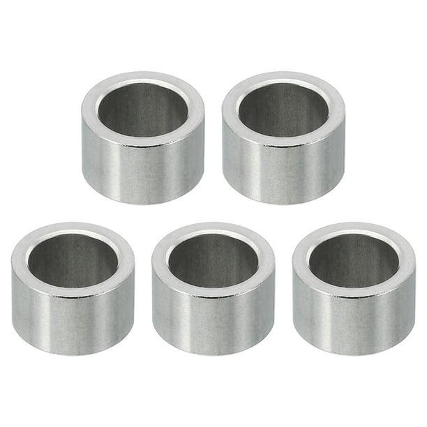 Espaciadores de Acero Inoxidable M10, 5 Pcs Espaciador Metálico Acero Inoxidable 10.2mm ID x 14mm OD x 8mm L para 3/8" M10