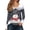 Grey, variant on Women's Christmas Snowmen Printed Tops Casual V-Neck Long Sleeve Casual T-Shirts 2025 Fall Trendy Tees Purple XXL