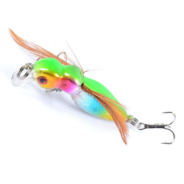 1Pcs Hard Bait 3D Eyes Fishing Lure Butter Fly Insects Various Style Salmon  Flies Trout Single Dry Fly Fishing Lures 4.5cm/3.4g Fishing Tackle - Treble  Hook Design 