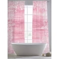 thumbnail image 4 of Pink Coastal Sheer Curtains 84 Inch Length 2 Panels Set, Summer Ocean Sea Ombre Starfish Corals Voile Window Treatment Rod Pocket Curtains Sheers Drapes for Bedroom/Living Room/Kitchen 52"x84"x2, 4 of 7