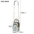 thumbnail image 2 of FORMRS Crossbody Bag for Women Quilted Travel Shoulder Cell Phone Purse with Chain Strap Handbag, Darker Leafy Pattern, 2 of 7