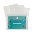 thumbnail image 2 of Reusable Poly Envelope, Hook And Loop Closure, 9.38 X 13, Clear, 5/pack | Bundle of 2 Packs, 2 of 3