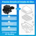 thumbnail image 3 of Engine Air Cleaner Filter Box Housing for Toyota Prius 2023 2024 2025 Air Cleaner Filter Box Assembly Replace 1781224020/17700F2200 Black, 3 of 7