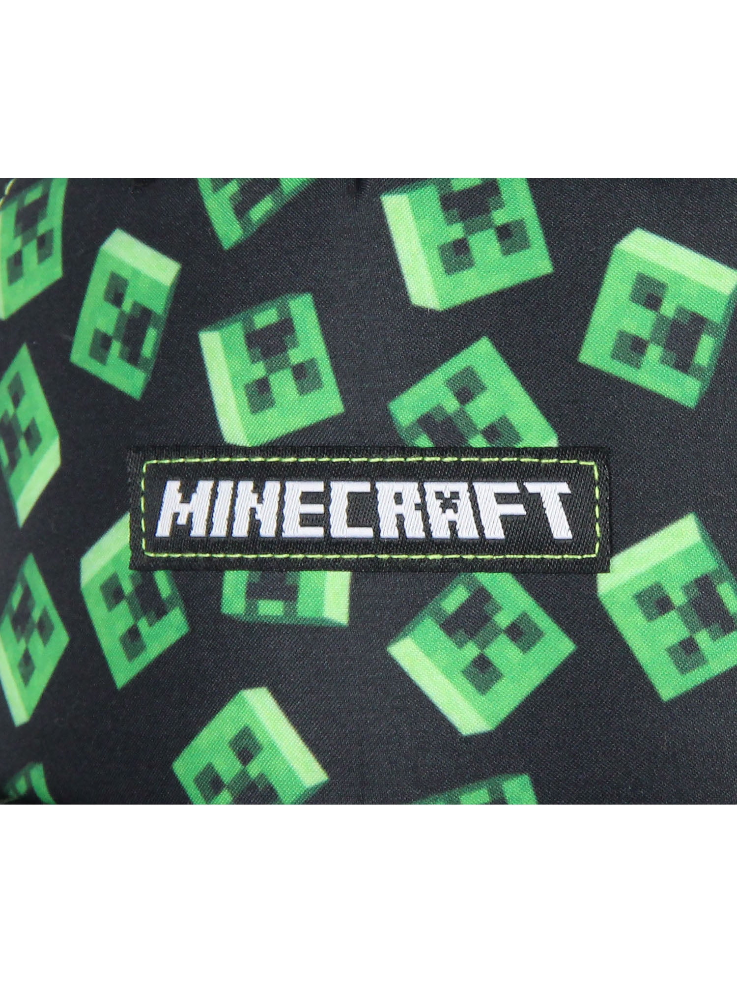 Minecraft Floating Creeper Head Design Flat Bill Youth Snapback OSFM Hat