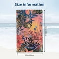 thumbnail image 4 of Tropical Foliage Orchid Butterfly Large Beach Towel - Plush Thick Cotton Pool Towel, Adult Beach Towels, 4 of 16