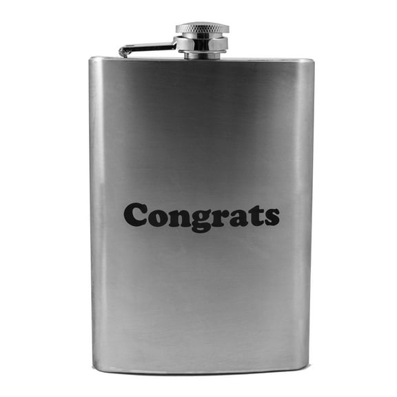 8oz Congrats Flask 1