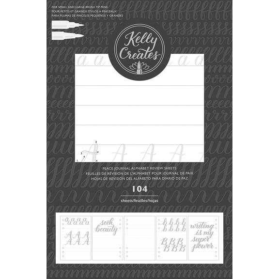 Kelly Creates Journal Double-Sided Review Sheets 104/Pkg-Alphabet