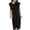 Black, variant on Bovxnpu Girls Summer Outfits, Girl's 2 Piece Boho Outfits Ruffle Sleeve Top and Cropped Pants Set, Summer Lace Flying Sleeve Top And Nine-point Pants For Middle And Large Children Girls 10 Years