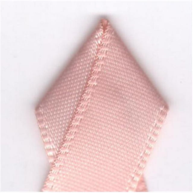 Papilion R074300120714100Y Ruban Satin Simple Face de 0,5 Po, 100 Verges - Pêche Pétale