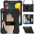 thumbnail image 2 of KIQ Shield 10.2 inch iPad Case 9th Generation, iPad 8th & 7th Generation Case 2021/2020/2019, Heavy Duty Rugged Protective Cover for iPad 9 8 7 Gen 10.2 Inch iPad Case for Kids - Black, 2 of 8