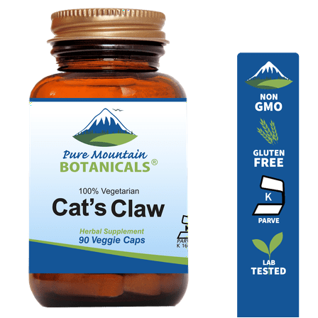 Cats Claw Capsules - Kosher Vegan Caps with 1000mg Peruvian Cats Claw Uncaria Tomentosa Herb