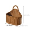 thumbnail image 2 of unbranded 2Ud Cesta Organizadora Tejida Para Pared Con Asa Para Colgar En Cocina, 2 of 8