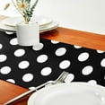 thumbnail image 4 of Dreamtimes Polka Dots Table Runner 18"x72", Kitchen Dining Table Cloth Runner Decoration for Indoor Outdoor Home Holiday Thanksgiving Christmas Party Decor, 4 of 5