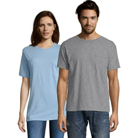 Hanes 5190 - Beefy-T® With A Pocket - White | USA