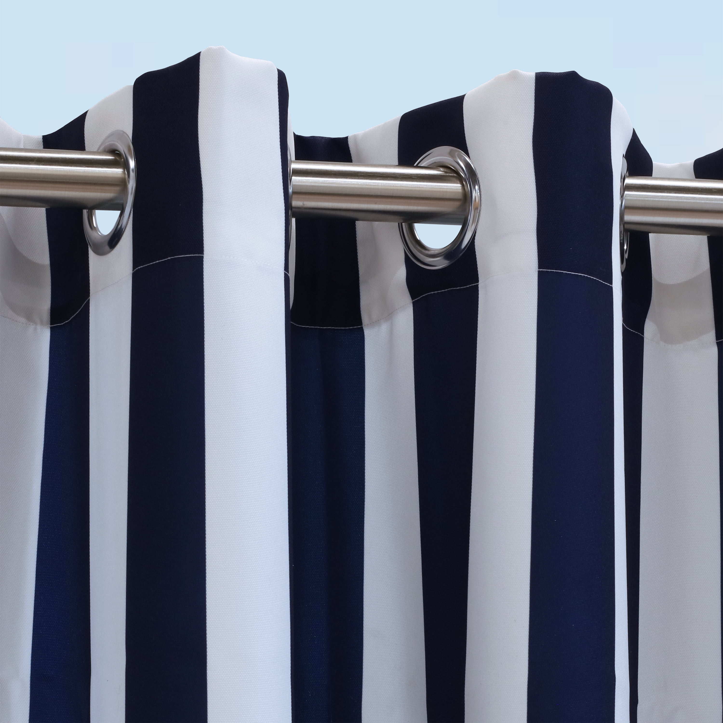 Outdoor Decor Costal Stripe Grommet Panel