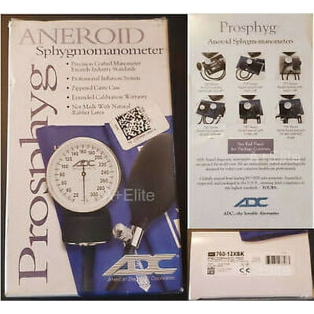 Aneroid Sphygmomanometer Diagnostix™ 760 Series Pocket Style Hand Held 2-Tube Large Adult Size Arm