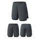 thumbnail image 4 of Pantalones Cortos para Hombre con Bolsillos de Cremallera Bandaje de Color Sólido Cintura Elástica Casual Bottoms de Moda Pantalones Cortos para Hombre Cintura Elástica, 4 of 4