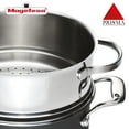 thumbnail image 3 of MAGEFESA Prisma 3.9-Quart Stainless Steel Steam Pot Set with Lid, 7.9-Inch, Induction Compatible, Dishwasher & Oven Safe to 392°F, 3 of 10