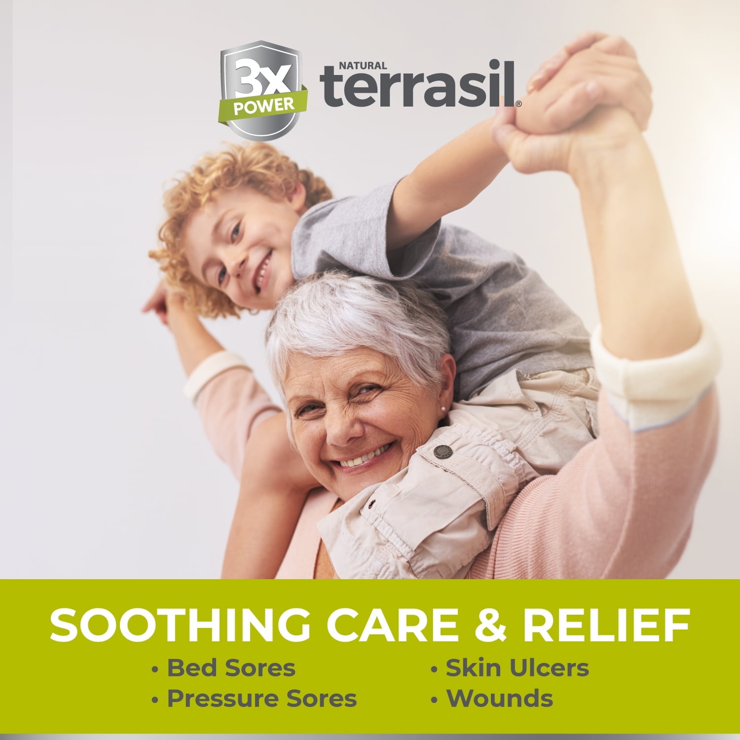 Terrasil Bed Sores Cream for Natural Treatment of Bed Sores & Pressure Sores - 1.5oz (Packaging May Vary)