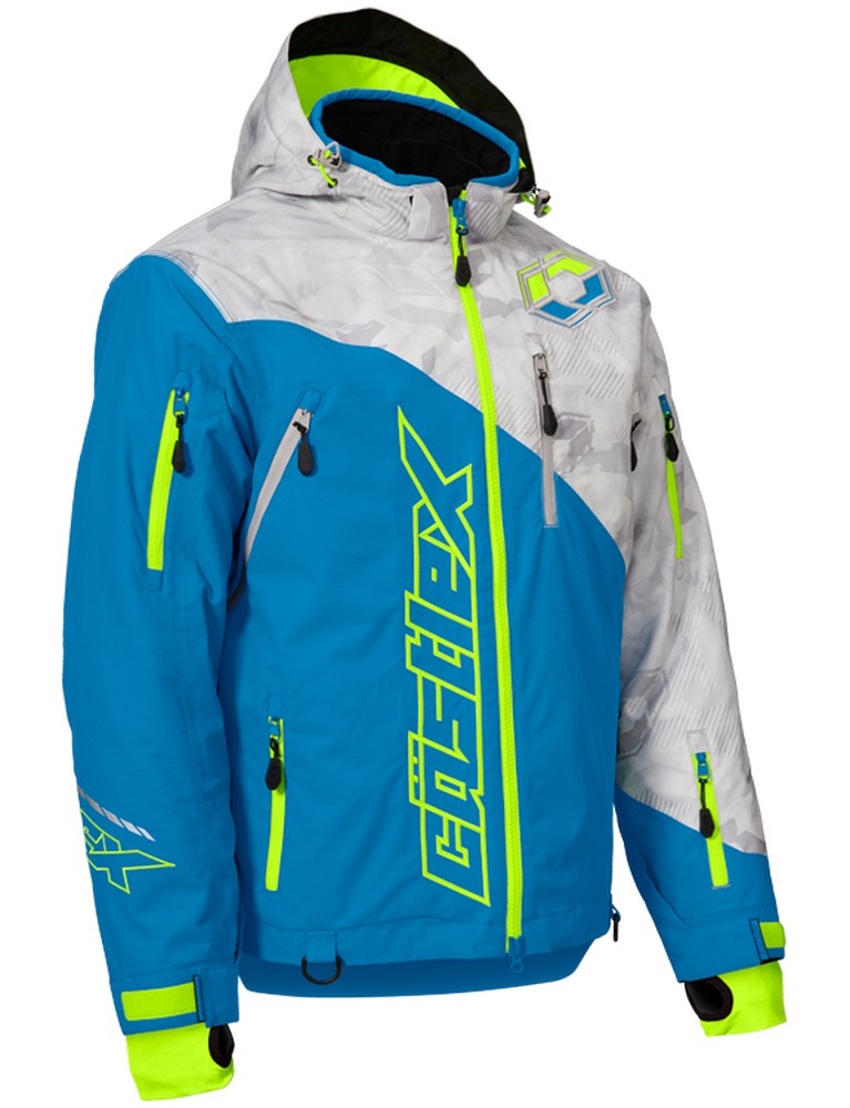 Castle X Stance G2 Alpha Mens Snow Jacket Gray/Processed Blue/HiVis