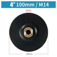 thumbnail image 1 of Rubber Backing Pad Polishing Grinding Disc Holder For Angle Grinder M10 M14, 1 of 9