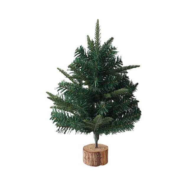 White Flocked Christmas Tree with Snowflakes, Realistic Miniature Christmas Tree Decoration, Mini Tabletop Christmas Tree for Holiday Party Scene and Table Decorations