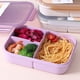 thumbnail image 2 of Fiambrera de paja de trigo, plástico PP, contenedores de almacenamiento para alimentos frescos, cajas de horno microondas Bento para viajes, Organizadores de utensilios de cocina verde con tenedor Toystoory HA065989-06, 2 of 6