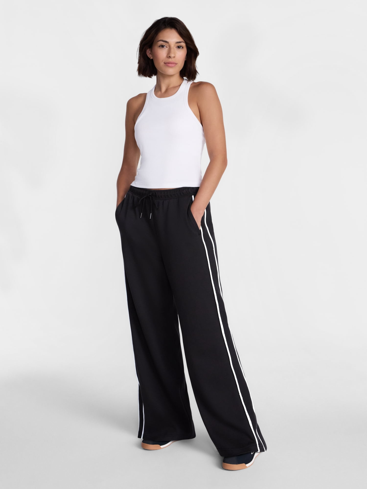 Avia Women's Pique Knit Track Pants, 31" Inseam, Sizes XS-XXXL