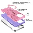 thumbnail image 4 of Decase Compatible with MagSafe Case for iPhone 11, Magnetic Invisible Ring Stand,Slim Shockproof Dual-Layer Anti-Scratch Slide Camera Lens Protector PC Back Cover Case, pink, 4 of 8