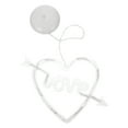 thumbnail image 3 of Lámpara colgante con ventosa y forma de corazón para San Valentín, elegante cortina, 3 of 6