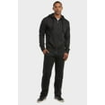 thumbnail image 4 of Men's Soft Fleece Lightweight Comfort Open Bottom Sweatpants Loungewear w/Side Pockets, 4 of 4