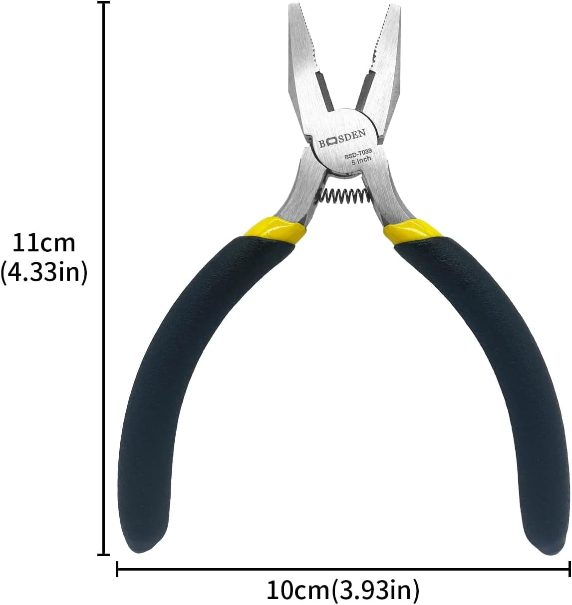 Mini Lineman's Pliers, 5 Pack, 5 Inch High Leverage Cutting Pliers, Side Cutter for Electrician Work or Jewelry Making