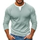 thumbnail image 2 of pstuiky camisetas de hombre Camiseta de hombre falsa de dos piezas de doble capa de moda empalmada de manga larga camisa base de hombre de manga larga con cuello en V Top/camiseta de hombre, 2 of 4