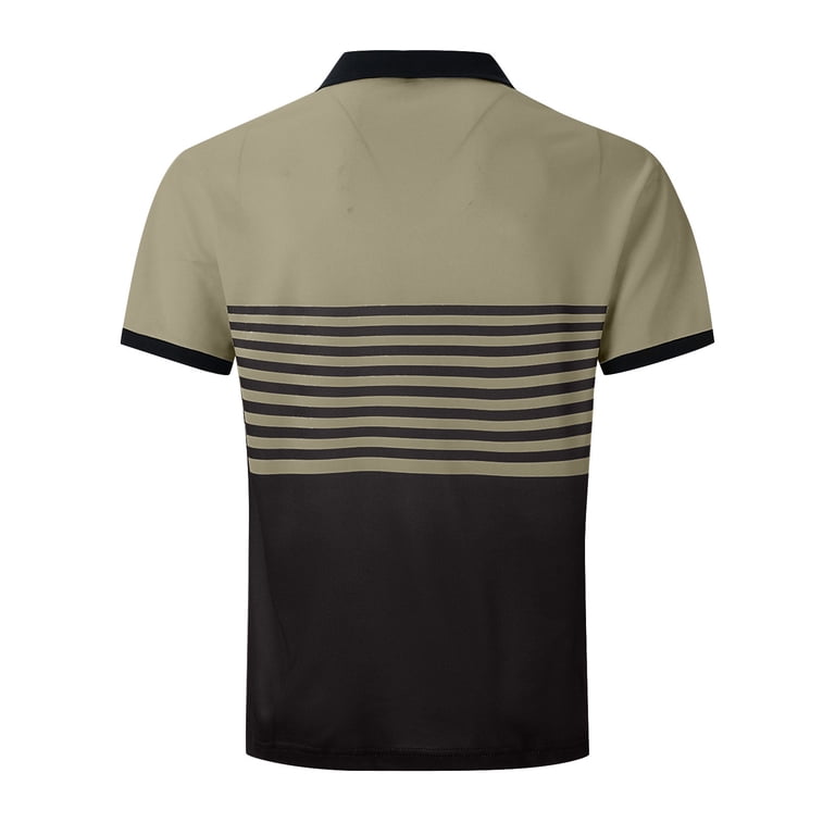 Huresd Men's Golf Polo Shirts Short Sleeve Collar Tennis Shirt