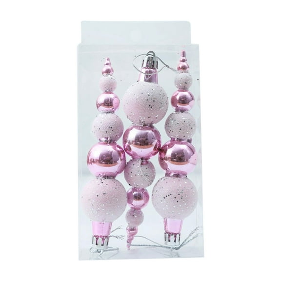 hulanddfd Christmas Tree Ornaments - Set of 3pcs Multicolor Shatterproof Hanging Balls 15cm/5.9" Painting Christmas Balls Decorations for Xmas Tree and Holiday Wedding Party