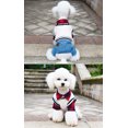 thumbnail image 5 of Ropa para perros Camisa a cuadros para perros Conjunto para perros Mono vaquero con chaleco de punto cálido Ropa de dos piezas para cachorros para perros pequeños (L), 5 of 5
