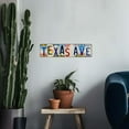thumbnail image 3 of Vintage Texas Ave Wall Decor Street Signs Metal Tin Signs for Bedroom Kitchen Garden Wall Pub Club Coffee Hanging 16 x 4 Inches, 3 of 5