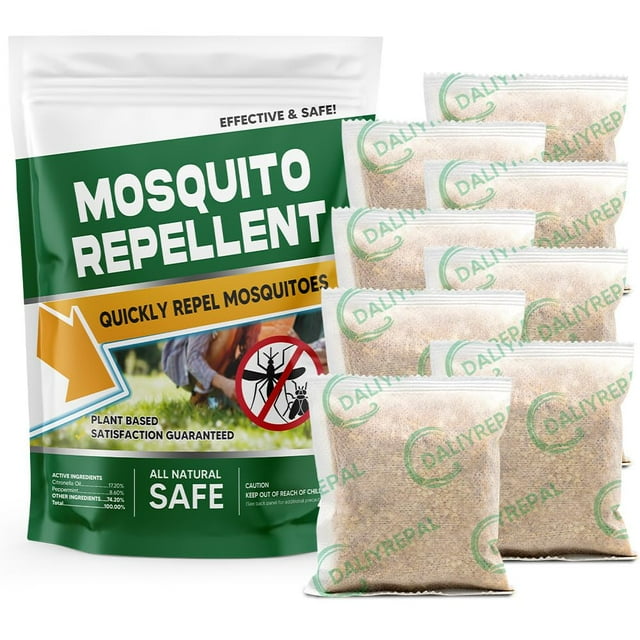 Repelente de mosquitos CuufCeeo para interiores y exteriores, paquete de 8