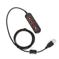 thumbnail image 1 of USB Plug QD Cable Adaptor, Wired Headset Adapter Durable Portable Convenient  For 3.5mm Headset Equipment Blue,Red,Black,Gray, 1 of 8