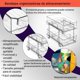 thumbnail image 3 of Organizadores de baño transparentes con separadores, con asas para cocina, despensa, tocador y botiquín (1 pieces), 3 of 7