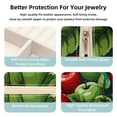 thumbnail image 3 of Apple Travel Portable Decorative Box - Square Jewelry Storage and Organizer Box for Rings, Earrings, Necklaces, and Bracelets - Suitable for Girls and Women - Necklace Organizer Box, 3 of 6