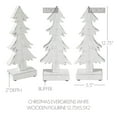 thumbnail image 3 of VHC Brands Christmas Evergreens White Wooden Figurine 12.75x5.5x2, 3 of 3