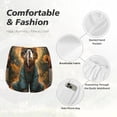 thumbnail image 4 of Rateoe Sunflower Meditating Cat Printed 2 in 1 Women's Workout Shorts for Athletic Gym Running Shorts with Phone Pockets-Large, 4 of 7