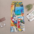 thumbnail image 6 of Looney Tunes Bugs Bunny Women's Wide Leg Yoga Pant Comfy Loose Sweatpants High Waist Lounge Casual Athletic Pant Workout Joggers Pant, 6 of 8
