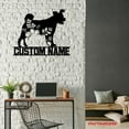 thumbnail image 4 of Craftnamesign Custom FLoral Pumik Metal Wall Art LED Light, Flower Dog Lover Name Sign, 4 of 5